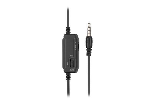 Гарнітура ПК стерео On-ear 2E CH11 mini-jack, omni-mic, 1.2м, чорний (2E-CH11SJ) [114269]