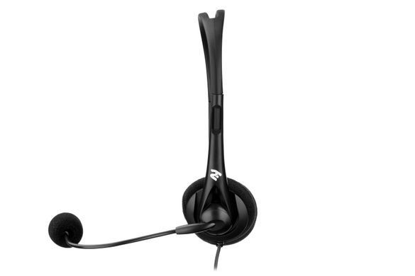 Гарнітура ПК стерео On-ear 2E CH11 mini-jack, omni-mic, 1.2м, чорний (2E-CH11SJ) [114269]