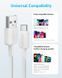 Кабель Anker 322 USB-A to USB-C - 0.9m Nylon White (A81H5H21/A81H5G21) [201973], фото 2