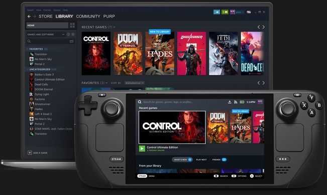 Ігрова консоль Valve STEAM DECK 64GB Certified Refurbished (1010_64CR) [115361]