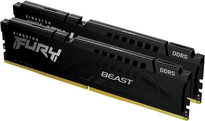 Модуль пам`яті DDR5 2x16GB/5200 Kingston Fury Beast Black (KF552C40BBK2-32) [610279]