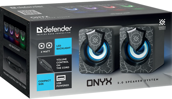 Акустика Defender 2.0 Onyx 6Вт USB Black (65038) [203869]