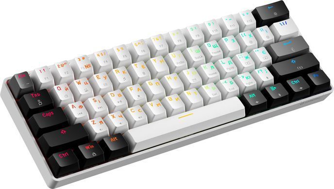 Клавіатура GamePro Genesis Infinity Black/White (MK130BW) [611583]