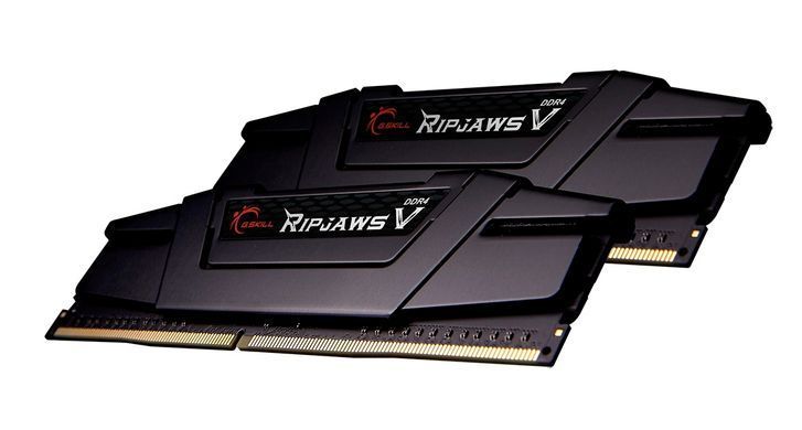 Модуль пам`ятi DDR4 2x32GB/3200 G.Skill Ripjaws V Black (F4-3200C16D-64GVK) [608114]