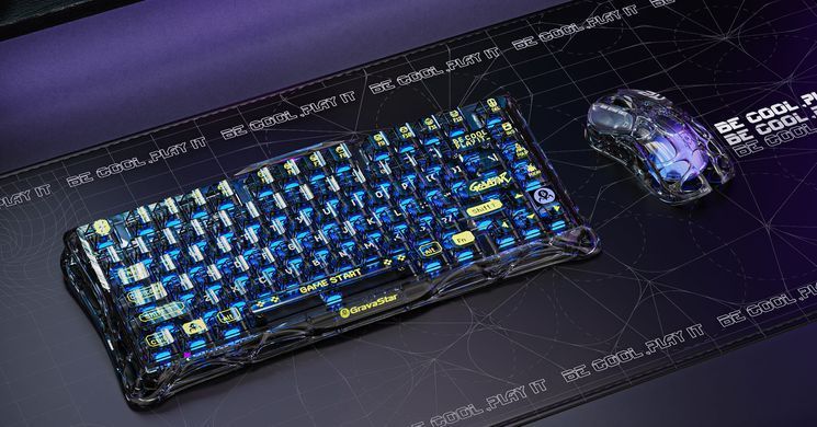 Миша GravaStar Mercury M2, BT/WL/USB-A, RGB, чорно-прозорий (GRAVASTARM2_XTAL_BLK) [106611]