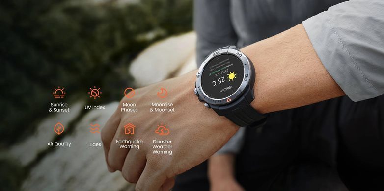 Смарт-годинник Mibro GS Explorer 48мм, 1.32", 466x466, AMOLED, BT 5.3, Dual-band GPS, 10 ATM, чорний обсидіан (XPAW017B) [113709]