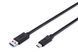 Кабель DIGITUS USB-C > USB-A заряджання/синхронізації, Type-C, 1м, чорний (AK-300136-010-S) [108484], фото 2