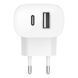 Зарядний пристрій мережевий Belkin 37Вт USB-C PD PPS 25Вт, USB-A 12Вт, білий (WCB007VFWH) [108886], фото 3