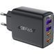 Зарядний пристрій 4xUSB 45W (2xUSB-C+2xUSB-A) Gan A61 Fast Charger Black Acefast (6974316282754) [402150], фото 1