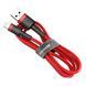 Кабель Baseus Cafule Cable USB For Lightning 1.5A 2m Red+Red (CALKLF-C09) [802344], фото 6