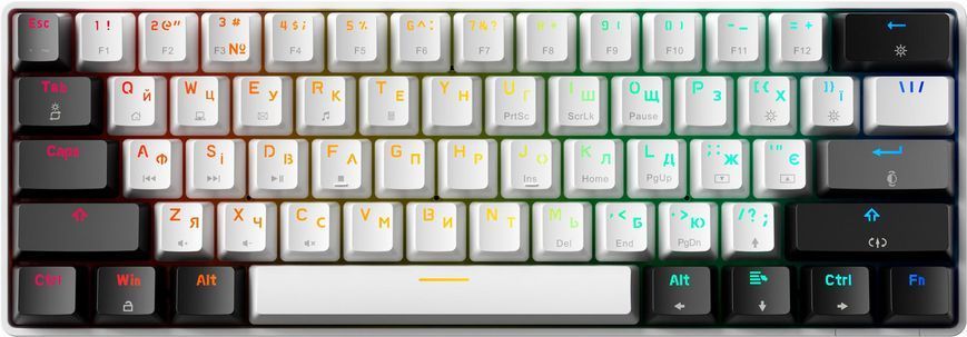 Клавіатура GamePro Genesis Infinity Black/White (MK130BW) [611583]