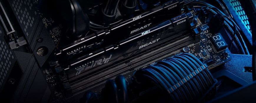 Модуль пам`яті DDR5 2x16GB/5200 Kingston Fury Beast Black (KF552C40BBK2-32) [610279]