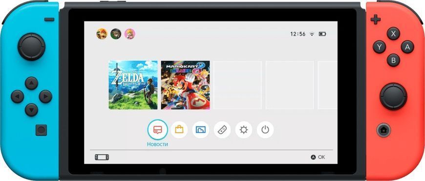 Ігрова консоль Nintendo Switch (неоновий червоний/неоновий синій) (045496452629) [12473]