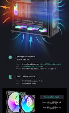 Корпус для ПК GAMEMAX (F36 BK) [303368]