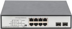 Digitus Комутатор 8-port Gigabit PoE+ 2 SFP Uplinks 180W Unmanaged (DN-95140)