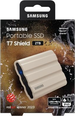 Портативний SSD Samsung 2TB USB 3.2 Gen 2 Type-C T7 Shield (MU-PE2T0K/EU) [109456]