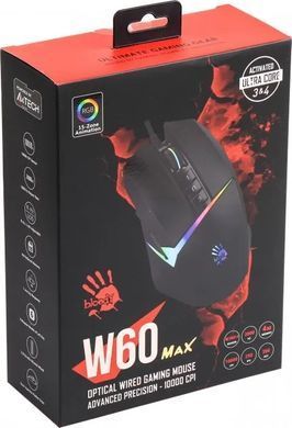 Миша A4Tech Bloody W60 Max Stone Black (W60 Max Bloody (Stone black)) [611311]