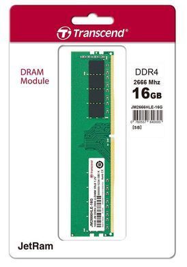 Пам'ять ПК Transcend DDR4 16GB 2666 (JM2666HLE-16G) [103744]