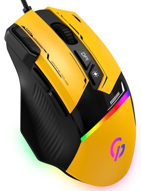 Миша GamePro GM300BL Yellow-Black (GM300Y) [609387]