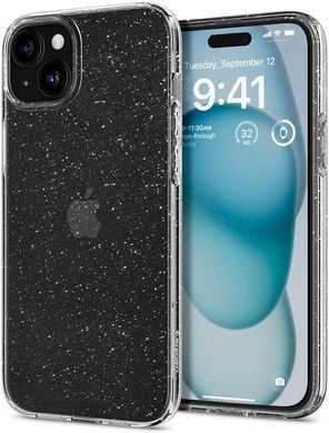 Чохол Spigen для iPhone 15, Liquid Crystal Glitter, Crystal Quartz (ACS06788) [108174]