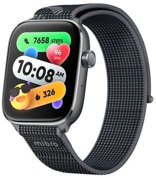 Смарт-годинник Mibro Fit 44мм, 1.75", 390x450, AMOLED, BT 5.3, GPS, 5 ATM, чорний (XPAW027B) [113704]