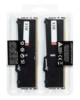 Пам'ять ПК Kingston DDR5 64GB KIT (32GBx2) 5200 FURY Beast RGB (KF552C40BB2AK2-64) [108073]