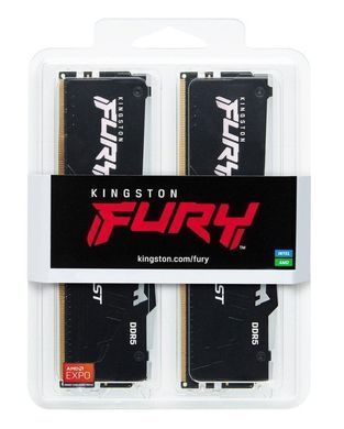 Пам'ять ПК Kingston DDR5 64GB KIT (32GBx2) 5200 FURY Beast RGB (KF552C40BB2AK2-64) [108073]