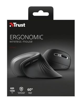 Миша Trust Verro Ergonomic, WL, чорний (23507_TRUST) [103940]