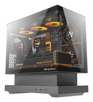 Корпус для комп'ютера DARK FLASH F1 MATX без блока живлення, чорний (F1 BLACK) [504463]