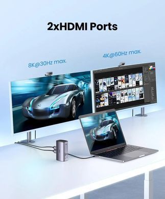 USB-хаб Ugreen USB-C Multifunctional Docking Station(13-in-1) (UGR-90325) [804420]