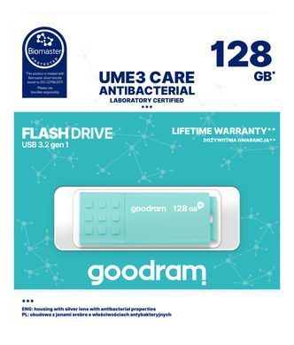 Флеш-накопичувач USB3.2 128GB Goodram UME3 Care Green (UME3-1280CRR11) [607284]