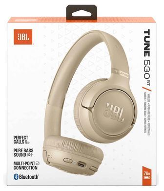 Гарнітура JBL TUNE 530BT Beige (JBLT530BTBEGEU) [203401]