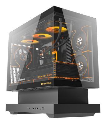 Корпус для комп'ютера DARK FLASH F1 MATX без блока живлення, чорний (F1 BLACK) [504463]