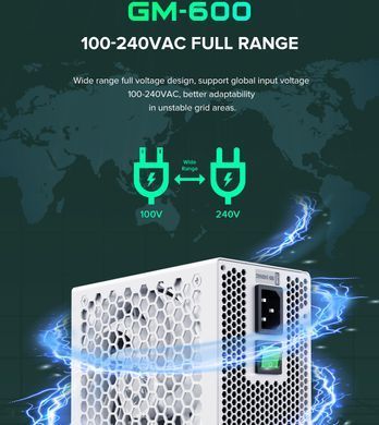 Блок живлення GAMEMAX (GM-600 Modular white) [303206]