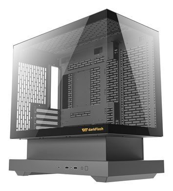 Корпус для комп'ютера DARK FLASH F1 MATX без блока живлення, чорний (F1 BLACK) [504463]