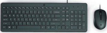 Комплект клавіатура та миша НР 150, USB-A, EN/UK, чорний (240J7AA) [103571]