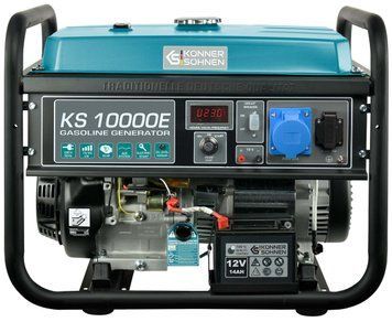 Генератор бензиновий Konner&Sohnen KS 10000E, 230В, 8кВт, електростартер, 85.5кг (KS10000E) [105937]