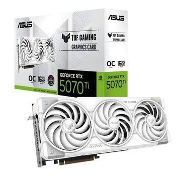 Відеокарта GF RTX 5070 Ti 16GB GDDR7 TUF Gaming OC White Asus (TUF-RTX5070TI-O16G-WHITE-GAMING) [612460]