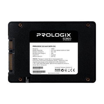 Накопичувач SSD 512GB Prologix S360 2.5" SATAIII 3D TLC (PRO512GS360) [607944]