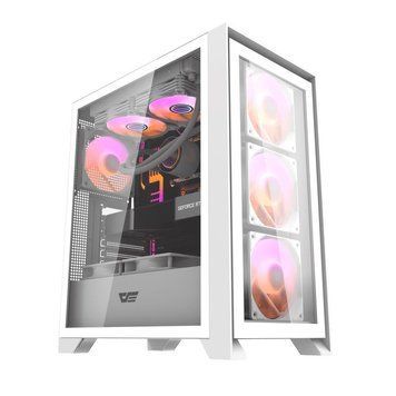 Корпус для комп'ютера DARK FLASH DRX70 GLASS ATX без блока живлення, білий (DRX70 GLASS WHITE) [503300]