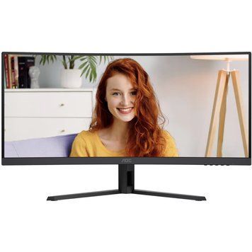 Монітор TFT 34" AOC, UWQHD, VA, вигн., 120Гц, HDMI, DP, чорний (CU34B3E) [405410]