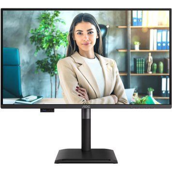 Монітор TFT 27" AOC, QHD, IPS, 120Hz, 2xHDMI, DP, USB-hub, HAS, Pivot, колонки, чорний (Q27P4U) [405203]