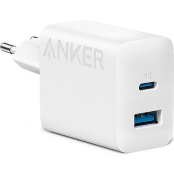 Мережевий зарядний пристрій Anker PowerPort 312 White, 20 W USB Type-C (A2348G21) [603265]