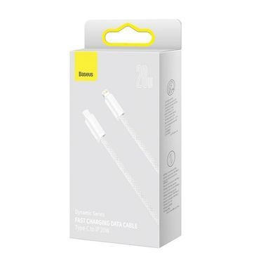 Кабель Baseus Dynamic Series Fast Charging Data Cable Type-C to iP 20W 1m White (CALD000002) [802588]
