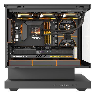 Корпус для комп'ютера DARK FLASH F1 MATX без блока живлення, чорний (F1 BLACK) [504463]