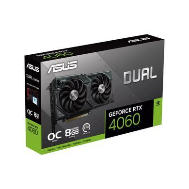 Відеокарта ASUS GeForce RTX 4060 8GB GDDR6 DUAL OC V2 DUAL-RTX4060-O8G-V2 Bulk (90YV0JC4-M0NB00) [110843]
