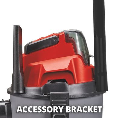 Einhell Пилосос професійний акумуляторний TC-VC 18/15 Li-Solo, PXC 18В, 8кПа, контейнер 15л, без АКБ та ЗП (2347145)