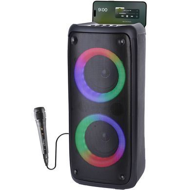 Акустична система 1.0 Media-Tech 40W, Bluetooth/AUX/microSD/MP3/USB/TWS/КАРАОКЕ/LED чорна (MT3181) [405183]