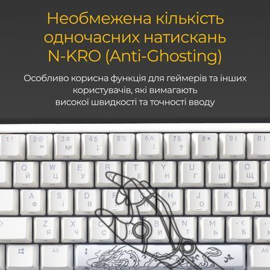 Клавіатура Ducky One 3 Mini Cherry MX Brown RGB UA USB White (DKON2161ST-BUAPXPWWWSC1) [614132]
