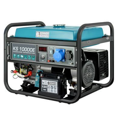 Генератор бензиновий Konner&Sohnen KS 10000E, 230В, 8кВт, електростартер, 85.5кг (KS10000E) [105937]